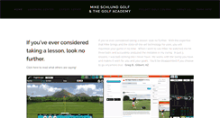 Desktop Screenshot of mikeschlundgolf.com